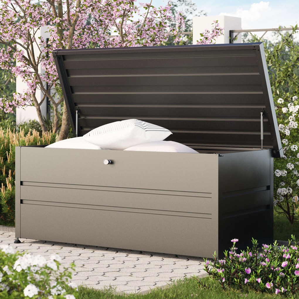 PRIMEYARD 182 x 84 cm Skrzynia ogrodowa, antracyt - (GFPV00770)