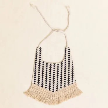 Śliniak Bawełniany Buba Kids Biały - Czarny - Sklum