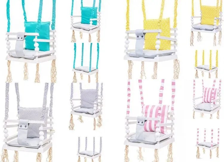 Żółta huśtawka dla dziecka 3w1 K1-M33