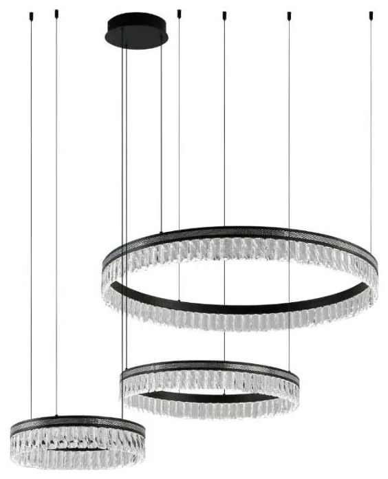 Ściemnialny kryształowy żyrandol na lince THALIA LED/120W/230V 3000-6000K + DO