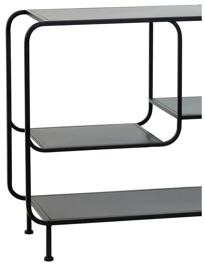Czarny metalowy regał 141x81,5 cm Winston – Light &amp; Living