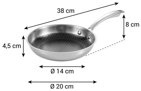 Tescoma Patelnia SteelCRAFT, 20 cm