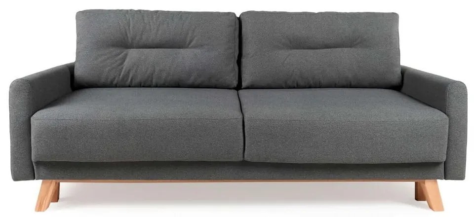 Ciemnoszara sofa rozkładana Bonami Selection Pop