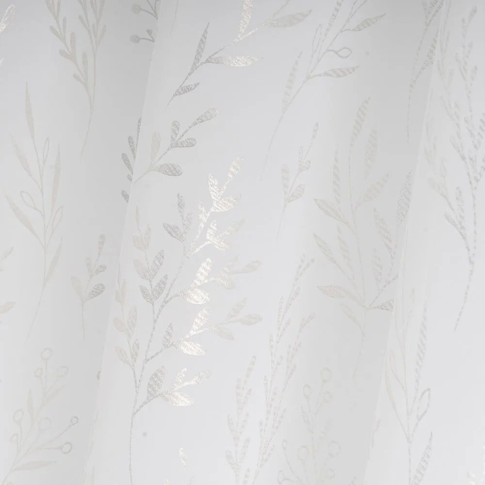 Firanka w biało-srebrnym kolorze 140x260 cm Buds – Casa Selección