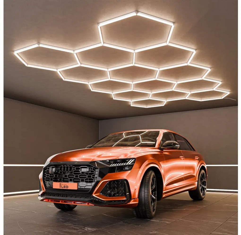 Oprawa sufitowa LED/456W/85-265V 4000K 522x298 cm CRI 90 IP54 biała