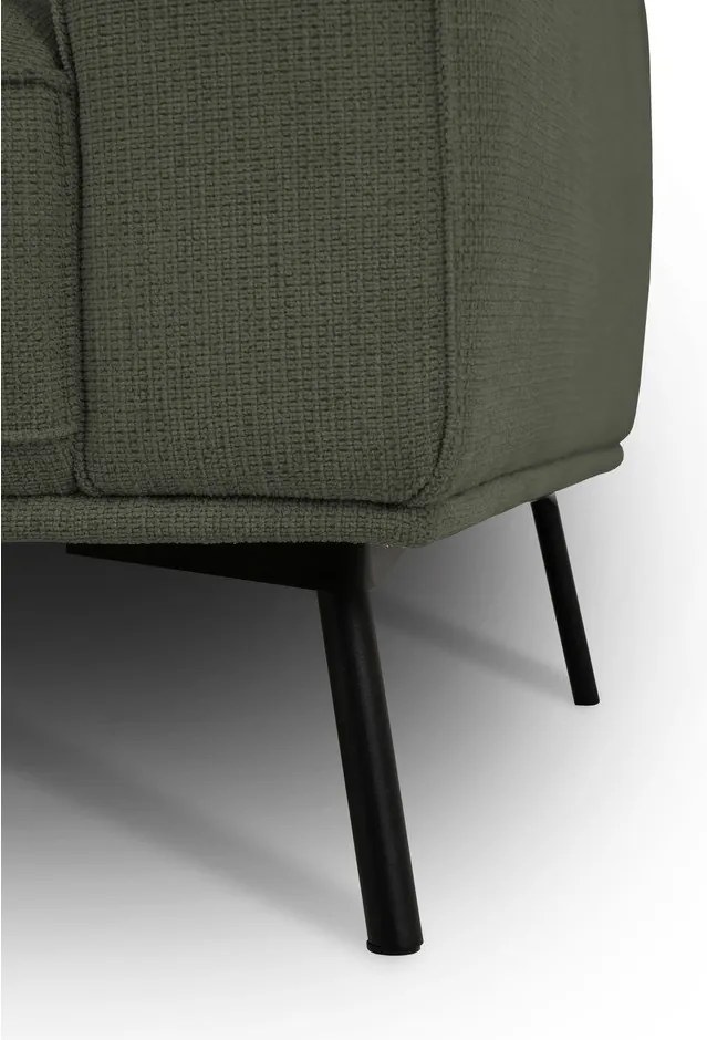 Ciemnozielony narożnik z tkaniny szenilowej (lewostronny/w kształcie litery L) Amsterdam – Scandic