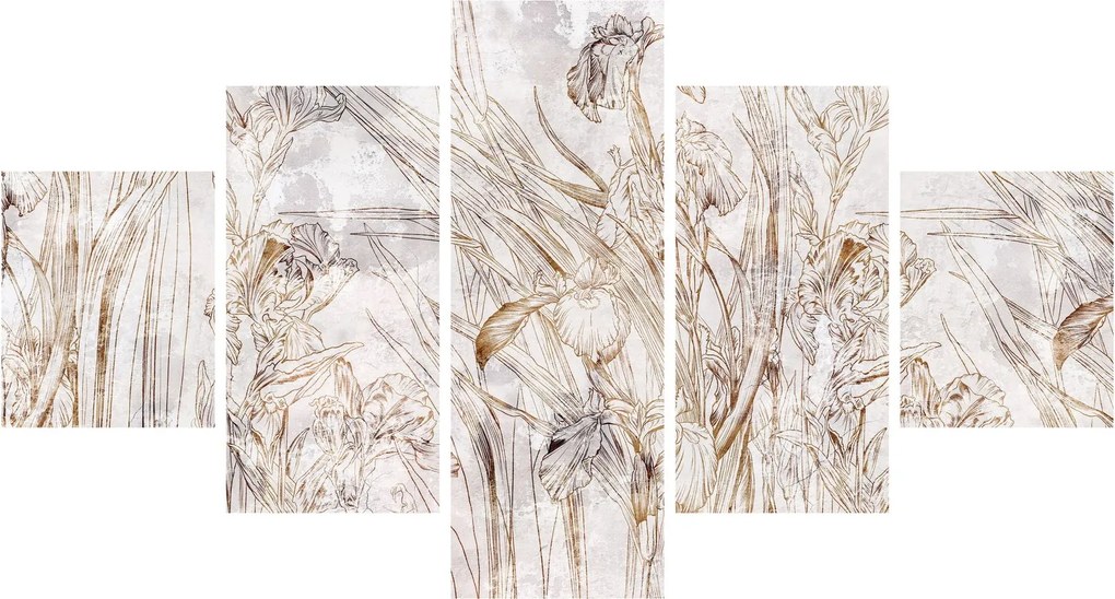 Obraz - Irysy (125x70 cm)