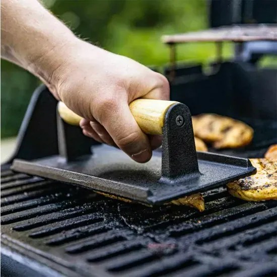 Żeliwna praska do burgerów C4-C17