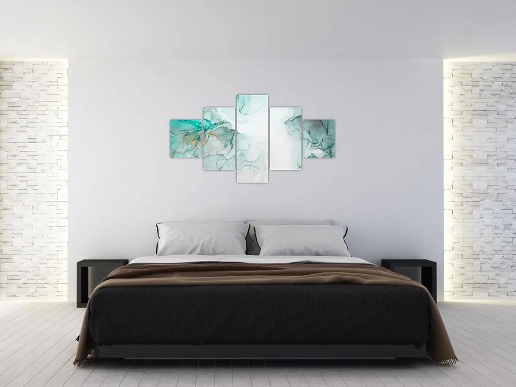Obraz - Atramentowa abstraakcja 2 (125x70 cm)
