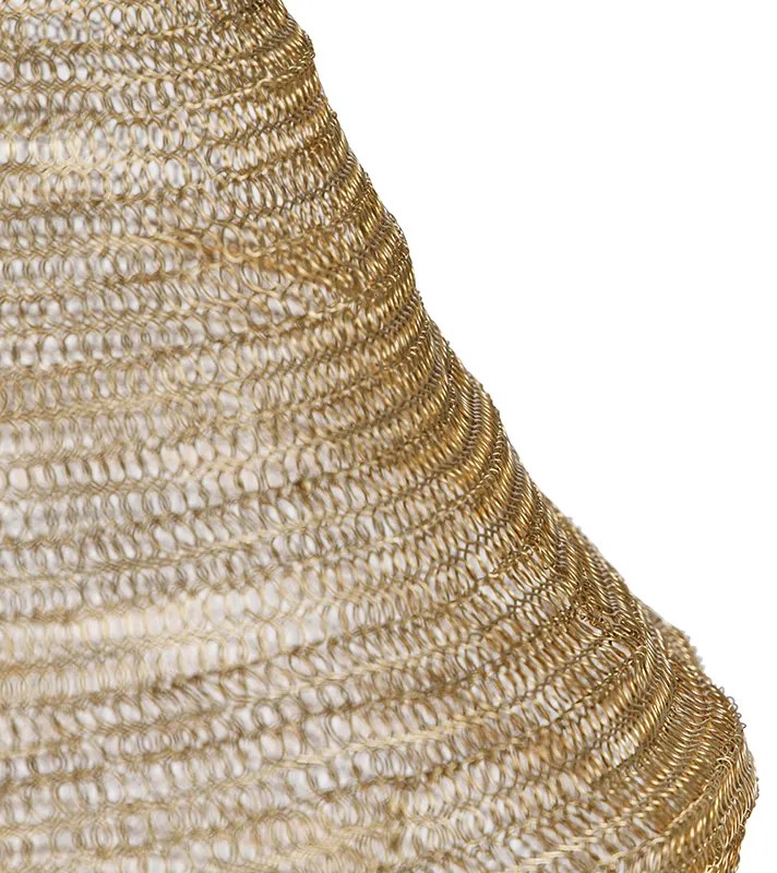 Orientalna lampa wisząca złota 45 cm - Nidum LKolonialny Oswietlenie wewnetrzne