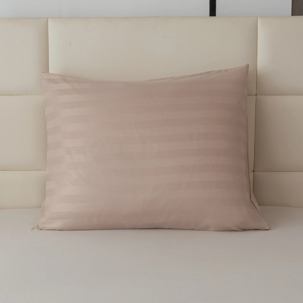 Poszewka na poduszkę JASMINE 70x90 cm beżowy, hotelowa kieszeń