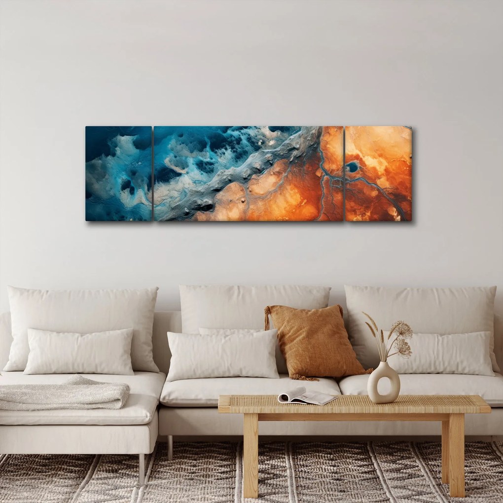 Obraz - Woda i ogień (170x50 cm)