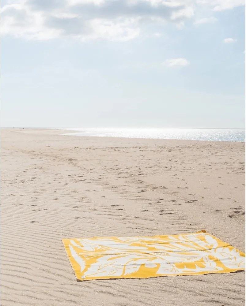 Żółty koc 165x200 cm Lino – noo.ma