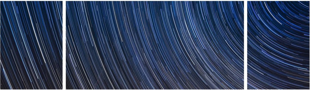 Obraz nocnych gwiazd i nieba (170x50 cm)