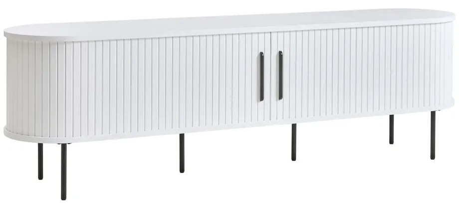 Biała szafka pod TV 180x56x45 cm Nola – Unique Furniture