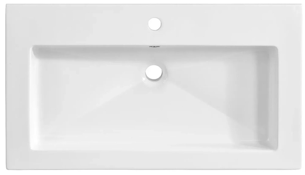Szafka pod umywalkę CAPRI 821 80 cm czarna mat COMAD