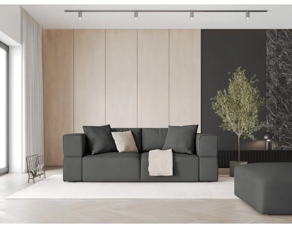 Ciemnoszara sofa 214 cm Esther – Milo Casa