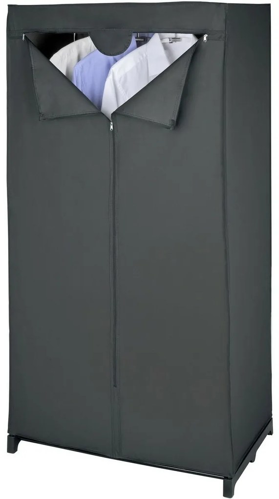 Wenko Składana szafa z folii PEVA Deep Black, 150 x 50 x 75 cm
