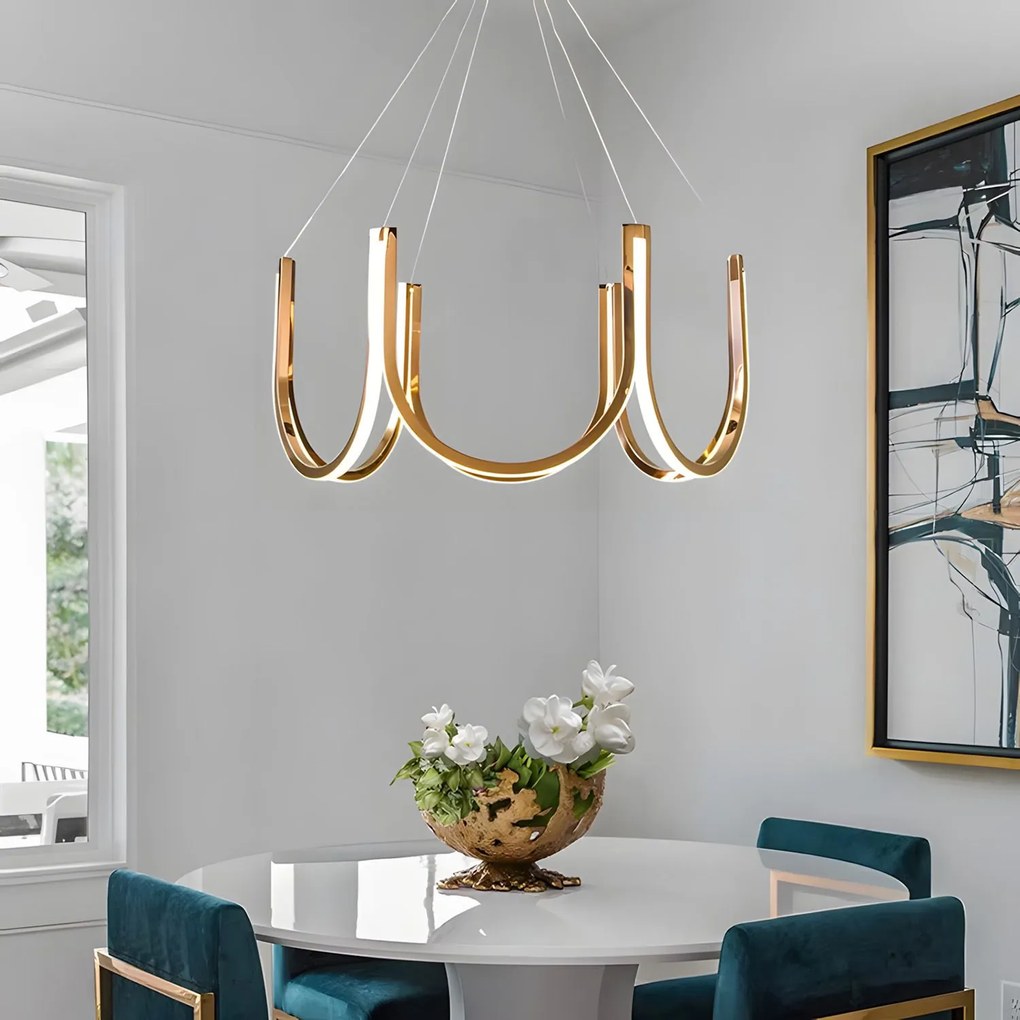 LAMPA WISZĄCA LED APP1749-CP Złota