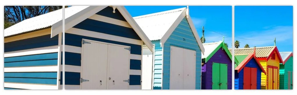 Obraz - Brighton Beach, Melbourne, Australia (170x50 cm)