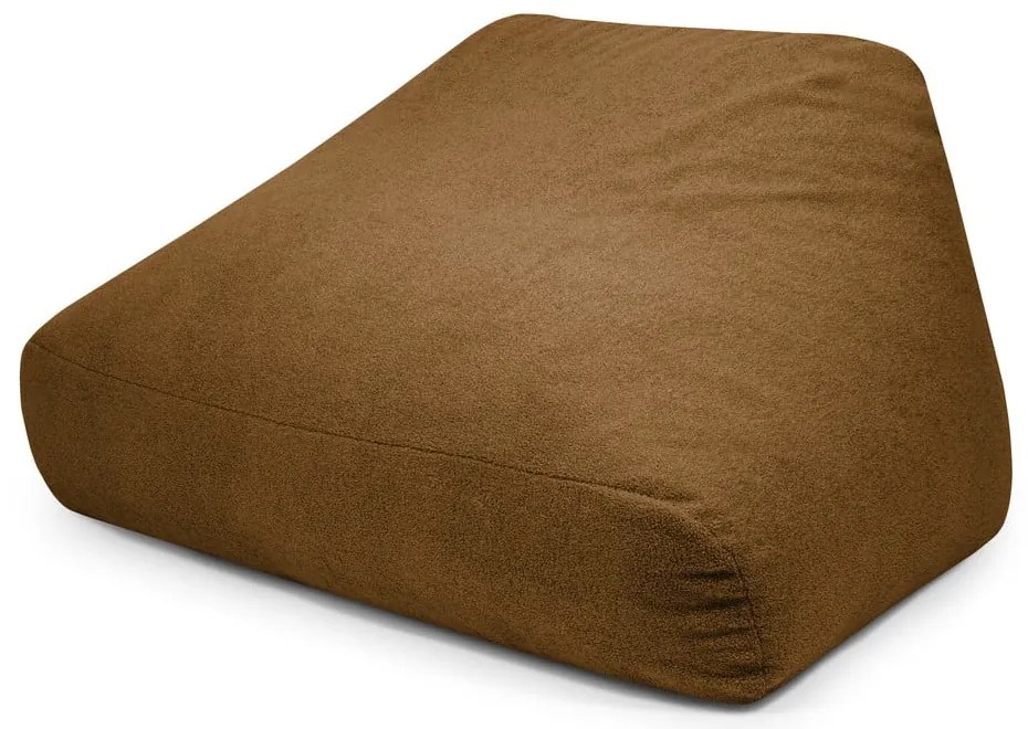 Brązowy worek do siedzenia z materiału bouclé Sofa Snug – SLOWDOWN
