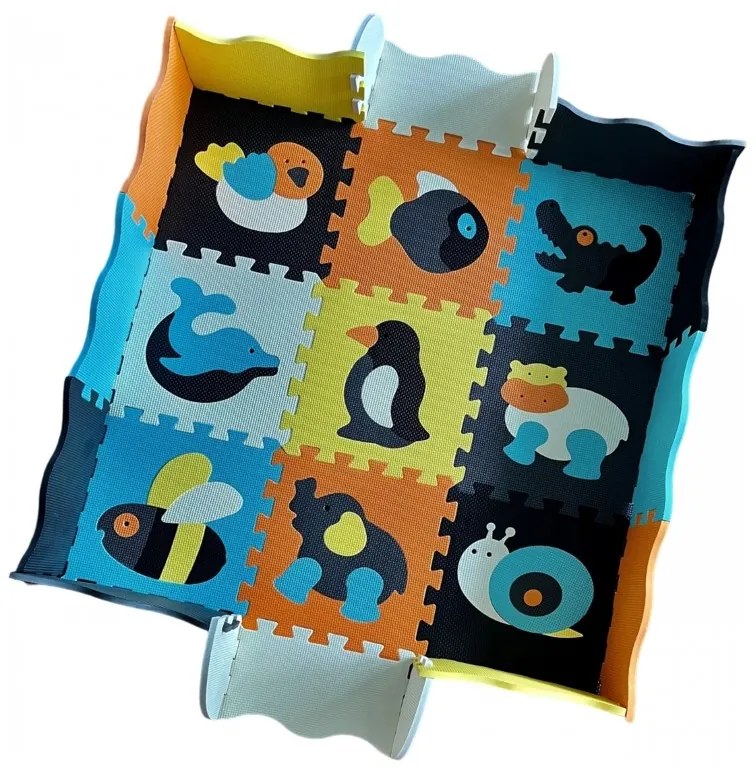 Woopie baby mata piankowa kolorowa puzzle kojec