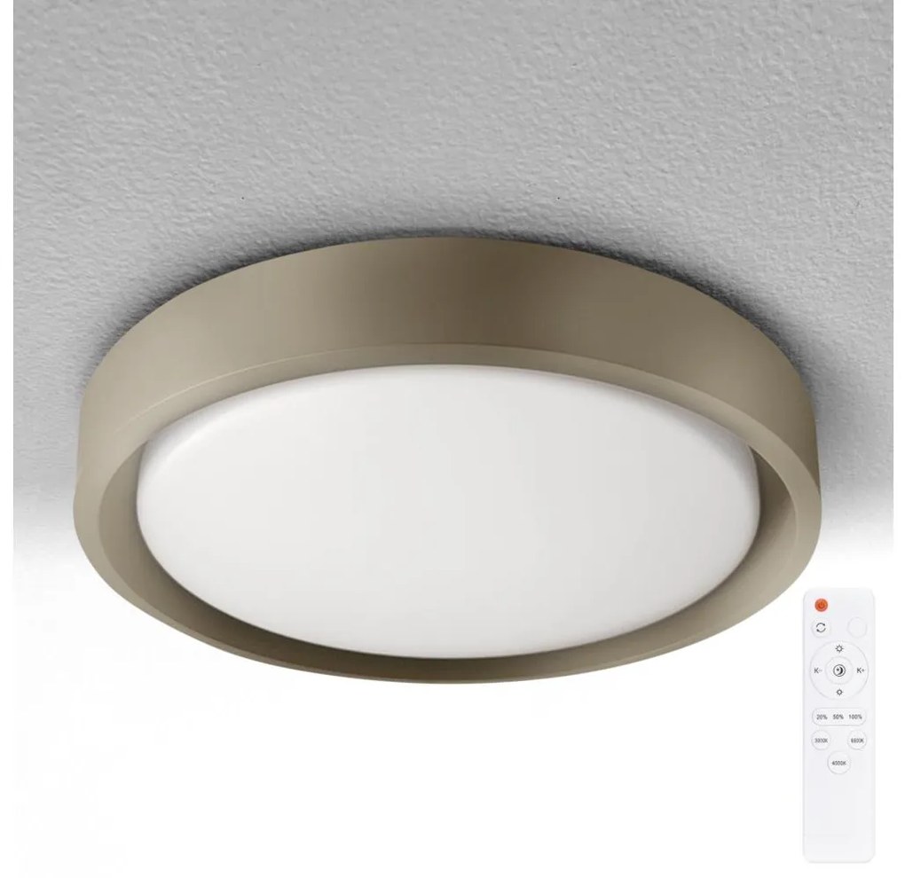 Brilagi - Lampa ściemnialna LED MATTEO LED/60W/230V 3000-6500K śr. 51,5 cm taupe + pilot