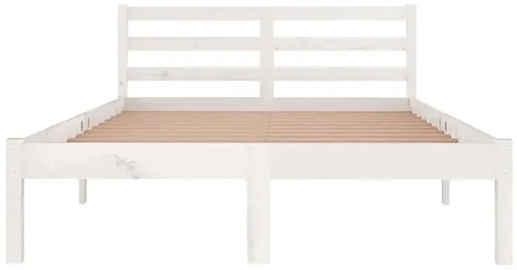 Białe drewniane łóżko skandynawskie 120x200 cm - Jaxo 4X