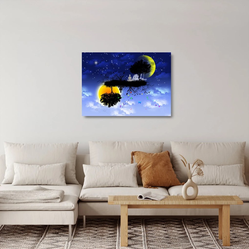Obraz na szkle - Odbicie równowagi (70x50 cm)
