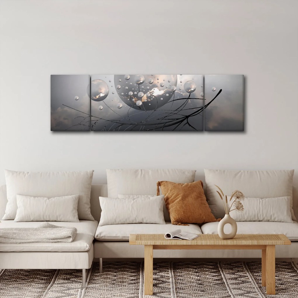 Obraz abstrakcyjnych kul (170x50 cm)