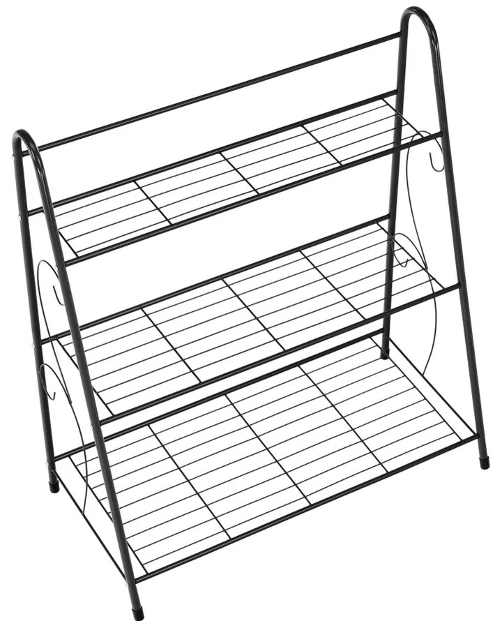 Regał metalowy Veruma, ciemnoszary