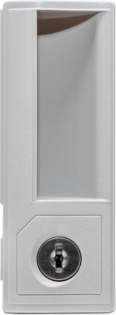 Zamek do szafy metalowej skrytkowej szary, 110x41 mm