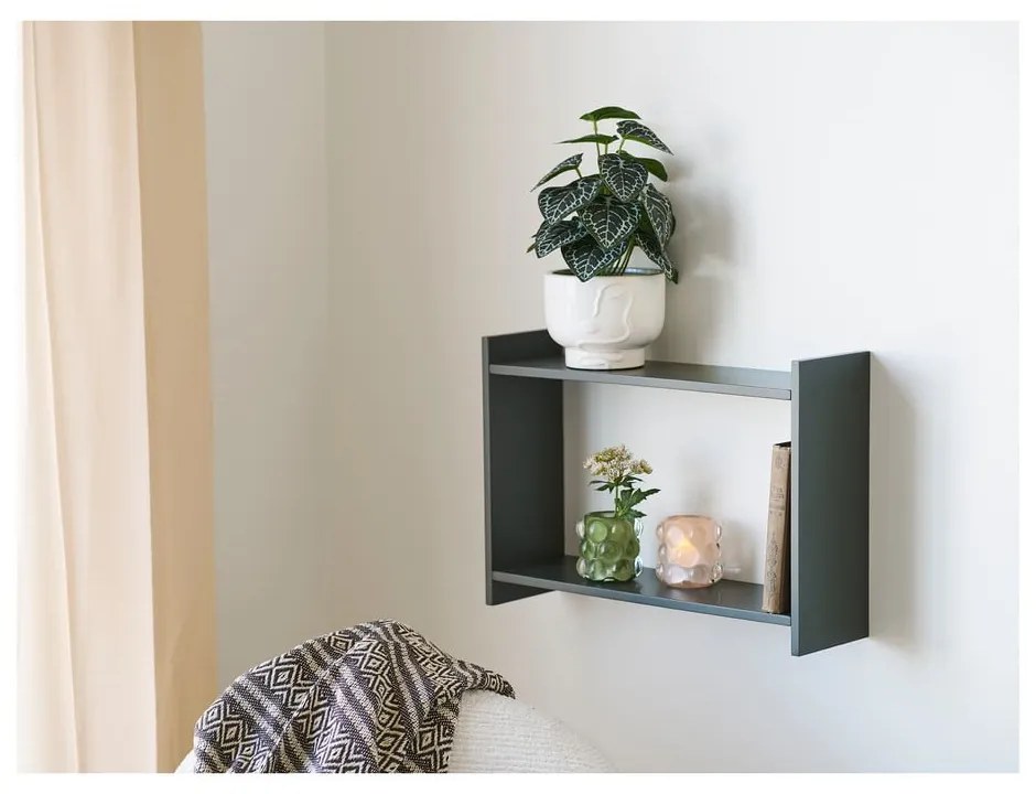 Szarozielona wielopoziomowa półka 50 cm Bamberg – House Nordic