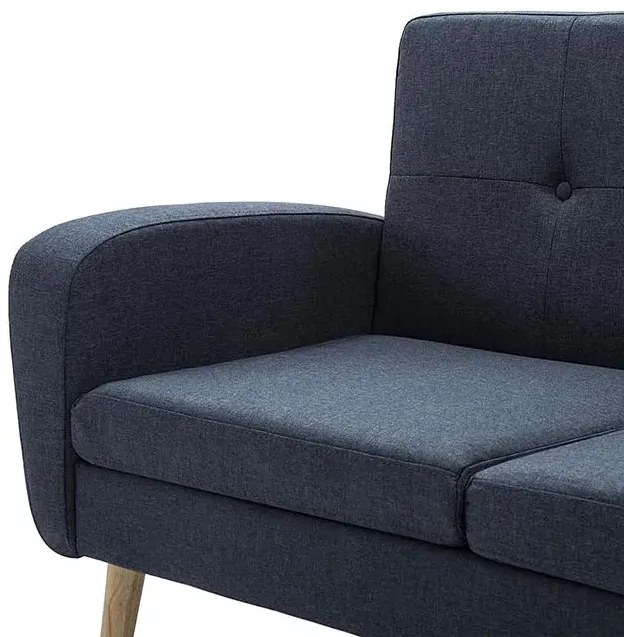 Trzyosobowa sofa pikowana ciemnoszara - Anita 3Q