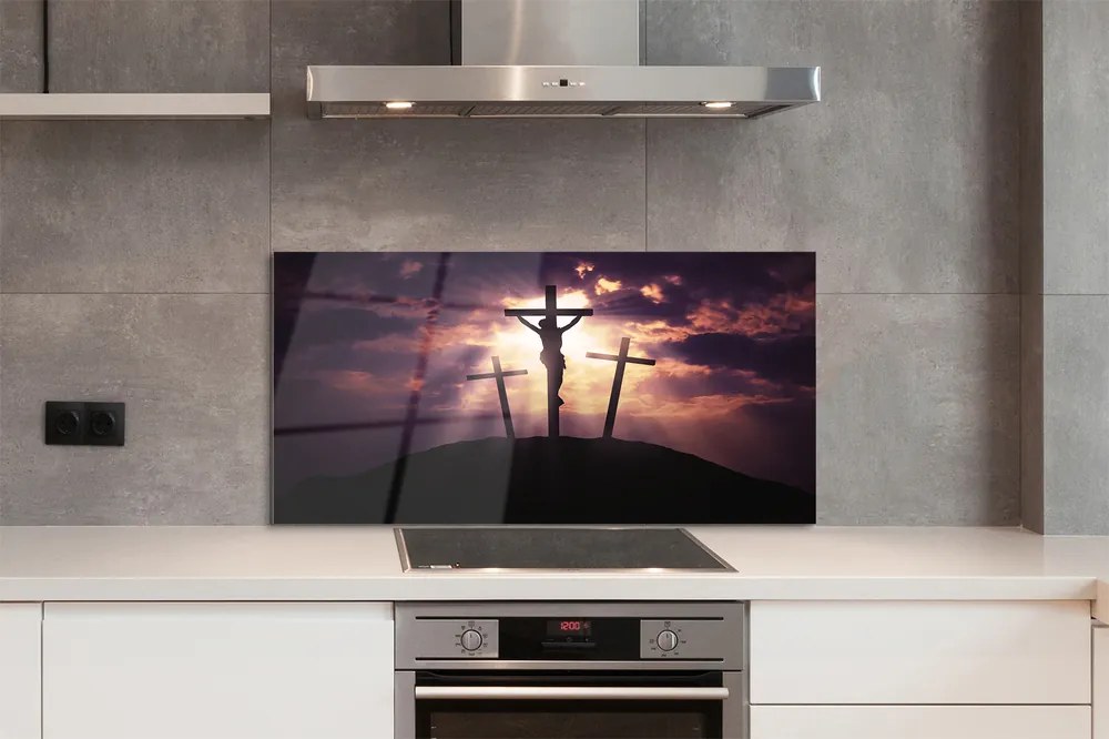 Panel szklany do Kuchni Jezus pod Krzyżem