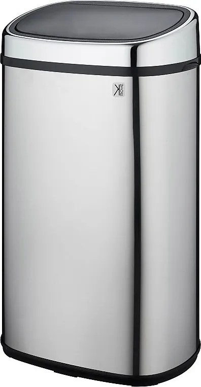 Kosz na Śmieci Push Inox CITY srebrny 58L