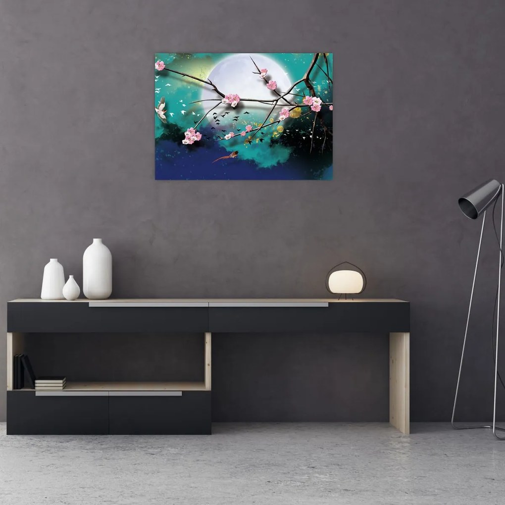 Obraz - Drzewo, grafika (70x50 cm)