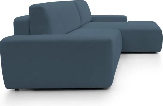 Narożnik BOULI Prawostronny z Elektryczną Regulacją wolnostojący tkanina Raven 86 Turkusowy DOMO HOME