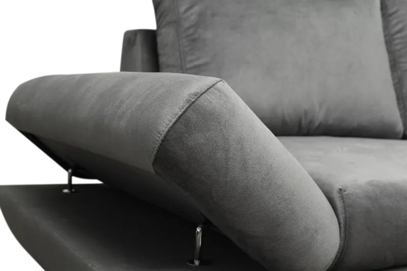 Narożnik LOFT z funkcją spania Regulowane zagłówki i podłokietniki Lewa strona Kronos 22