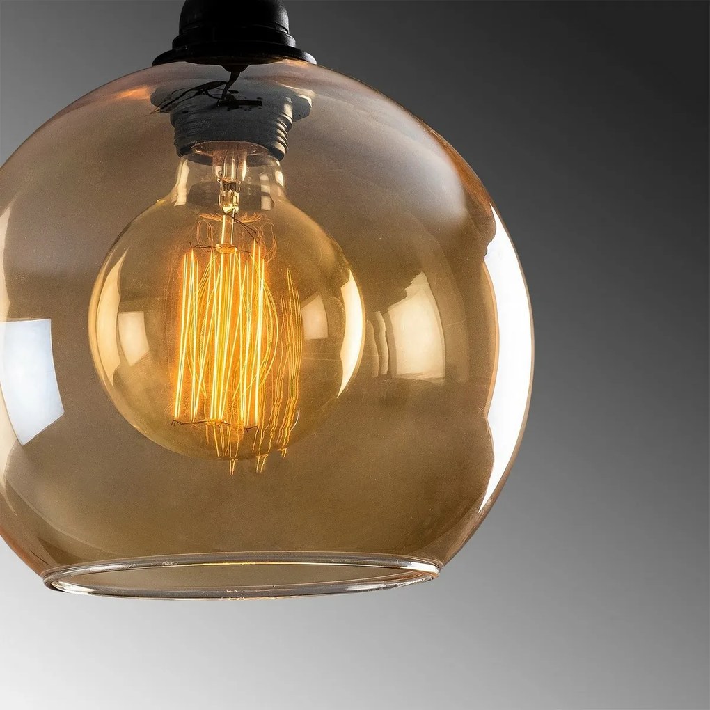Lampa wisząca Gold - 021, złota-czarna