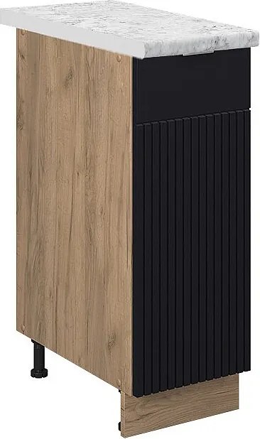 Szafka apteczna czarne paski 30x60x82 fame-line