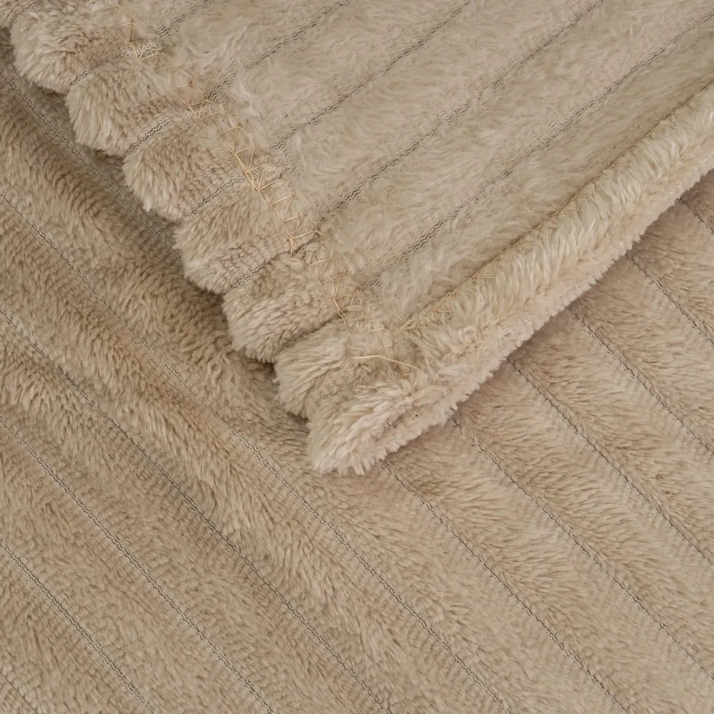 Brązowy koc z mikropluszu 130x160 cm Fur Velvet – Casa Selección