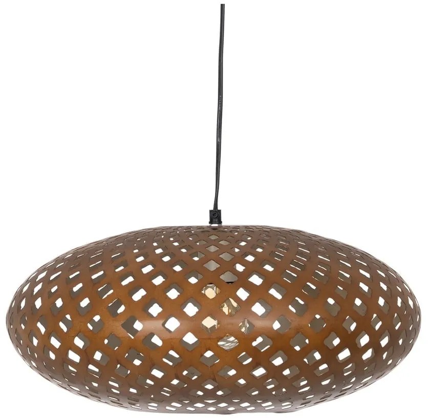 Lampa wisząca w kolorze złota z metalowym kloszem ø 44 cm – Ixia