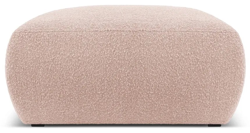 Różowy puf z materiału bouclé Molino – Micadoni Home