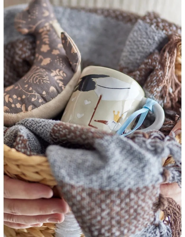 Beżowy ceramiczny kubek dla dzieci 225 ml Bambino – Bloomingville Mini