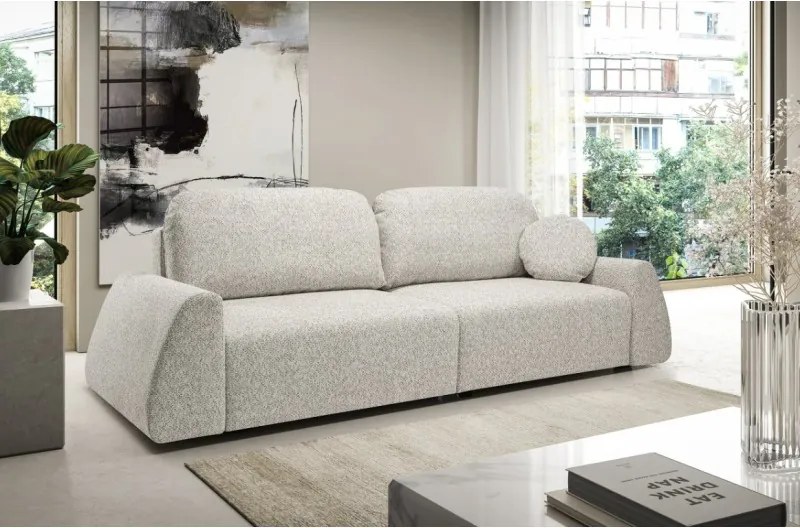 Sofa ALMI z funkcja spania i pojemnikiem BEŻOWY EXCITE ME 02