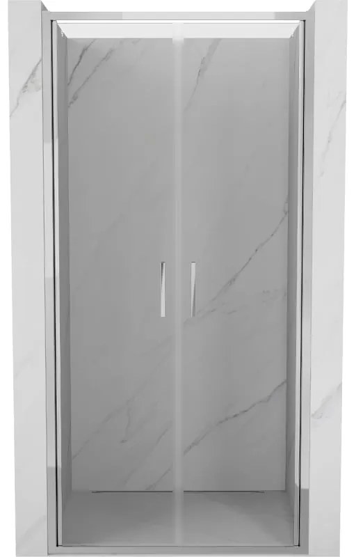 Mexen Exo drzwi prysznicowe podwójne uchylne 120 cm, transparent, chrom - 814-120-000-01-00