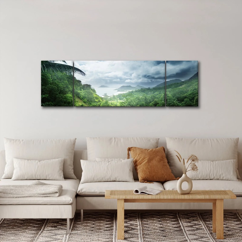 Obraz - Dżungla Seszeli (170x50 cm)