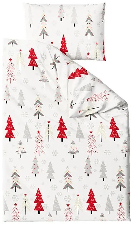 PrzytulneMieszkanie.pl PrzytulneMieszkanie.pl Bawełniana pościel JINGLE biała Rozmiar pościeli: 70 x 90 cm | 140 x 200 cm