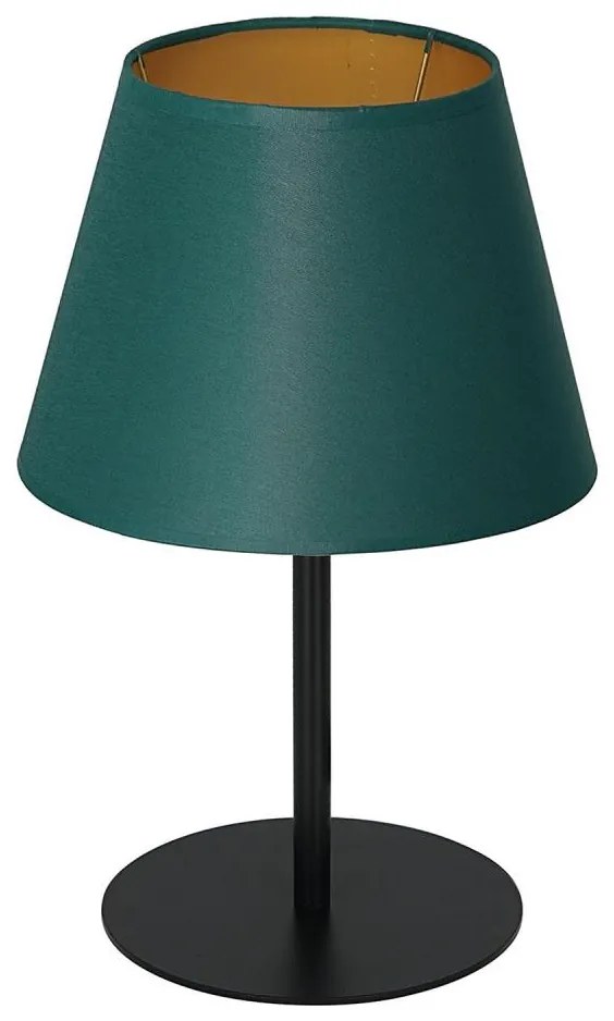 Lampa stołowa ARDEN 1xE27/60W/230V pr. 20 cm zielono-złota